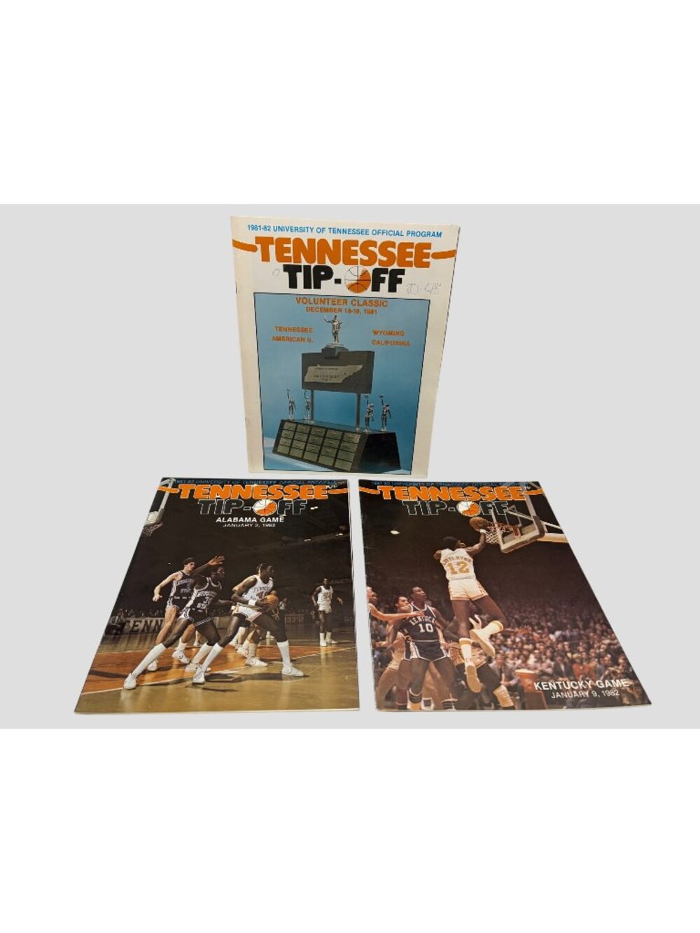 1981-82 Tennessee Volunteers Basketball Tip-Off Program Lot 3 Dale Ellis Vintage